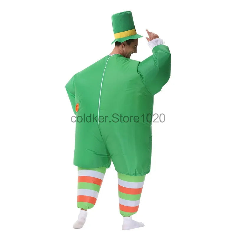 Funny Green Irish Suits Inflatable Costumes Festival Carnival Party Outfits