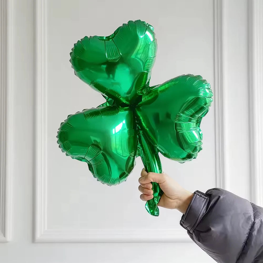 137pcs St. Patrick’s Day Balloon Garland Arch Kit Green Pink Gold Latex Balloons for Irish Festival Clover Party Decoration