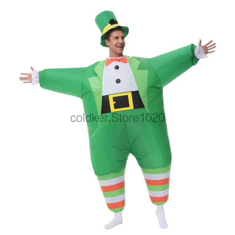 Funny Green Irish Suits Inflatable Costumes Festival Carnival Party Outfits