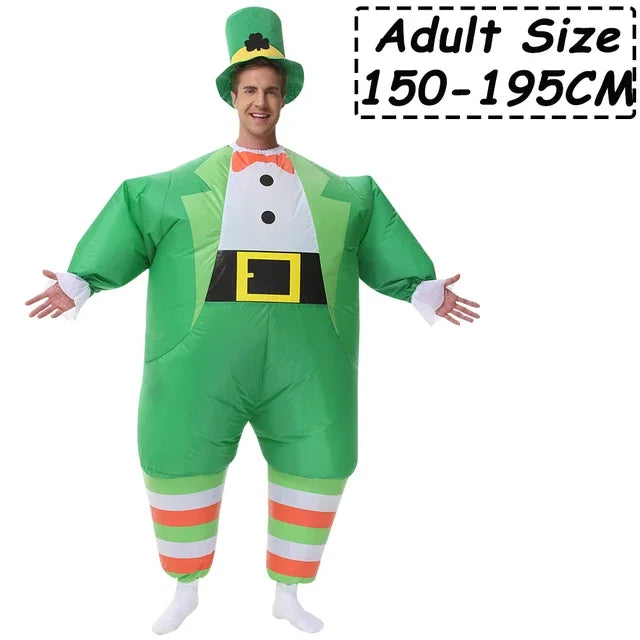 Funny Green Irish Suits Inflatable Costumes Festival Carnival Party Outfits